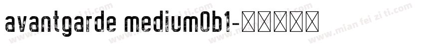 avantgarde mediumOb1字体转换